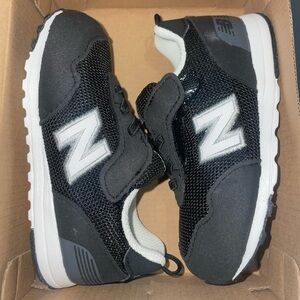 New Balance Kids Black and Gray Sneakers